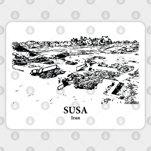 Susa - Iran Magnet by Lakeric